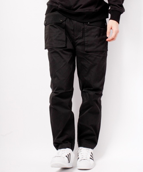 House of Blues（ハウスオブブルース）の「ツイルｘナイロンガーデニング ベイカーパンツ（その他パンツ・メンズ・ブラック/オリーブ・M/L）」の2枚目の写真