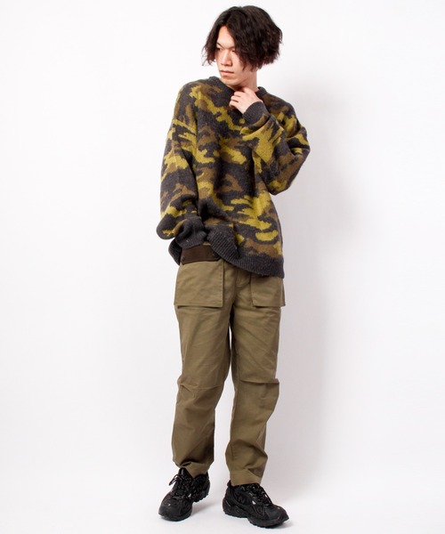 House of Blues（ハウスオブブルース）の「ツイルｘナイロンガーデニング ベイカーパンツ（その他パンツ・メンズ・ブラック/オリーブ・M/L）」の8枚目の写真