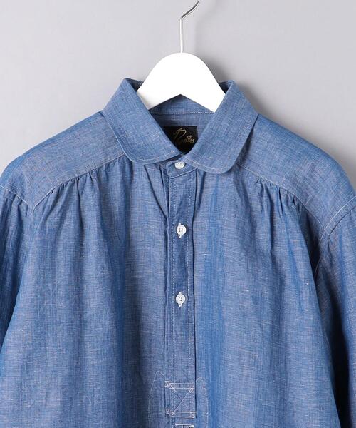 【秋物】Needles ニードルス ネルシャツ M バンドカラーシャツ 秋物】Needles ニードルス ネルシャツ M バンドカラーシャツ 秋物