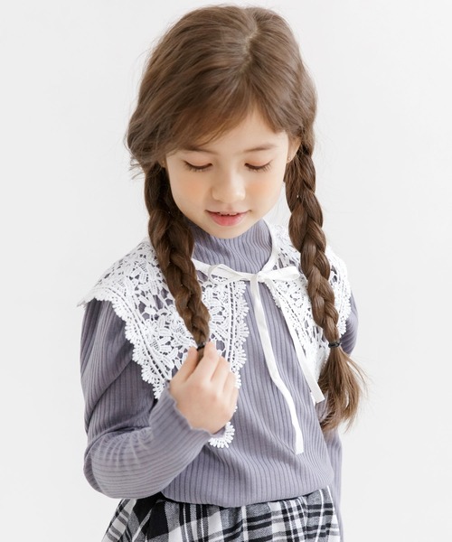 Bee des Bee(ビーデスビー)の「レース付け襟(付け襟・キッズ・ホワイト/ブラック・フリー)」の3枚目の写真