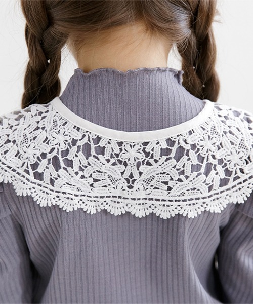 Bee des Bee(ビーデスビー)の「レース付け襟(付け襟・キッズ・ホワイト/ブラック・フリー)」の4枚目の写真