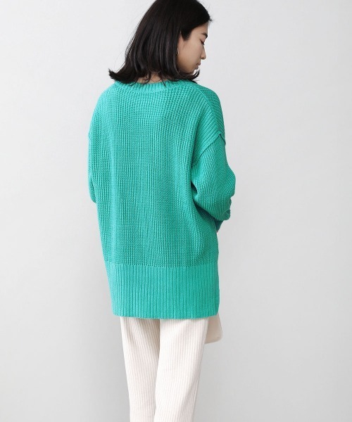 Bou Jeloud（ブージュルード）の「カラーBIGニットプルオーバー（ニット/セーター・レディース・オフホワイト/グリーン/オレンジ・FREE）」の16枚目の写真