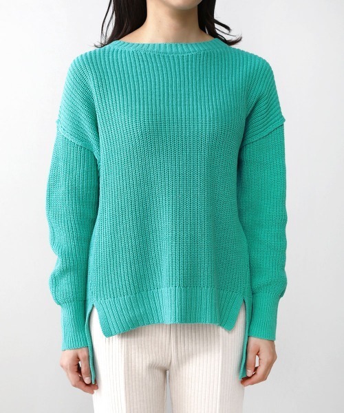 Bou Jeloud（ブージュルード）の「カラーBIGニットプルオーバー（ニット/セーター・レディース・オフホワイト/グリーン/オレンジ・FREE）」の19枚目の写真