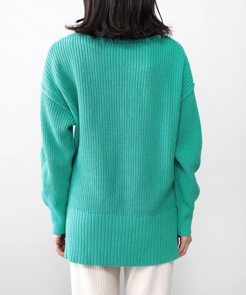 Bou Jeloud（ブージュルード）の「カラーBIGニットプルオーバー（ニット/セーター・レディース・オフホワイト/グリーン/オレンジ・FREE）」の21枚目の写真