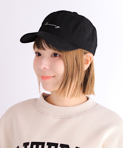 14+(イチヨンプラス)の「筆記体刺繍ナチュラルキャップ(キャップ・レディース・ブラック/ベージュ/アイボリー・FREE)」の20枚目の写真