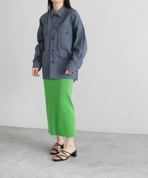 yuw（ユウ）の「ニットタイトスカート　266622（スカート・レディース・ブラック/グリーン/ピンク/レッド・FREE）」の16枚目の写真