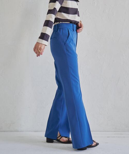 coen（コーエン）の「ドライギャバスタイルアップパンツ（WEB限定サイズ）（スラックス・レディース・ブラック/ダークグリーン/ネイビー/ターコイズブルー・S/M/L/XL）」の19枚目の写真