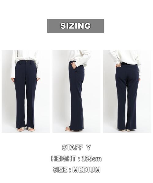 coen（コーエン）の「ドライギャバスタイルアップパンツ（WEB限定サイズ）（スラックス・レディース・ブラック/ダークグリーン/ネイビー/ターコイズブルー・S/M/L/XL）」の16枚目の写真