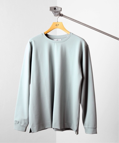 417 EDIFICE（フォーワンセブンエディフィス）の「コンパクトポンチ ロングスリーブカットソー【Made in Japan】（Tシャツ/カットソー・メンズ・ホワイト/ブラック/グレー/ブラウン/グリーン・SMALL/MEDIUM/LARGE）」の5枚目の写真