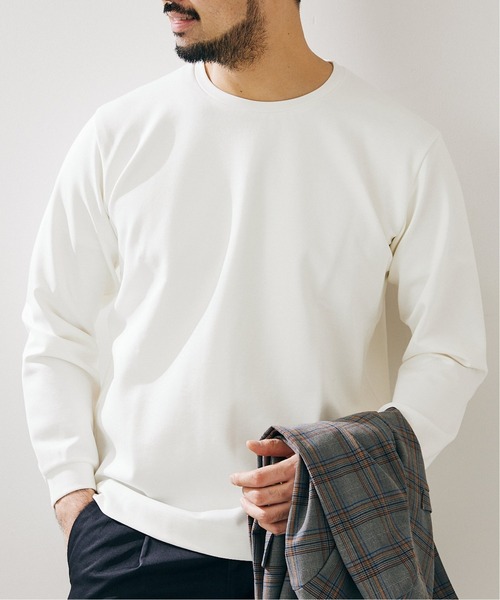 417 EDIFICE（フォーワンセブンエディフィス）の「コンパクトポンチ ロングスリーブカットソー【Made in Japan】（Tシャツ/カットソー・メンズ・ホワイト/ブラック/グレー/ブラウン/グリーン・SMALL/MEDIUM/LARGE）」の15枚目の写真