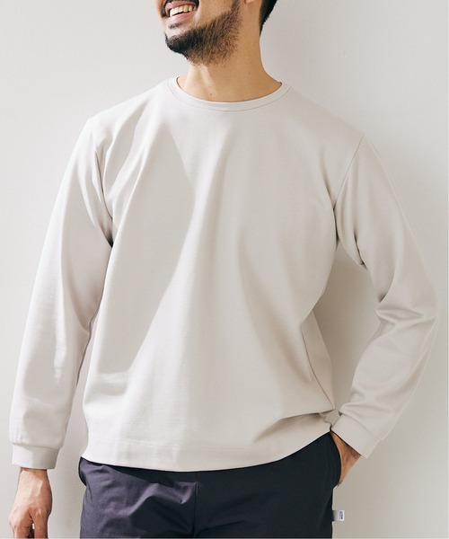 417 EDIFICE（フォーワンセブンエディフィス）の「コンパクトポンチ ロングスリーブカットソー【Made in Japan】（Tシャツ/カットソー・メンズ・ホワイト/ブラック/グレー/ブラウン/グリーン・SMALL/MEDIUM/LARGE）」の18枚目の写真