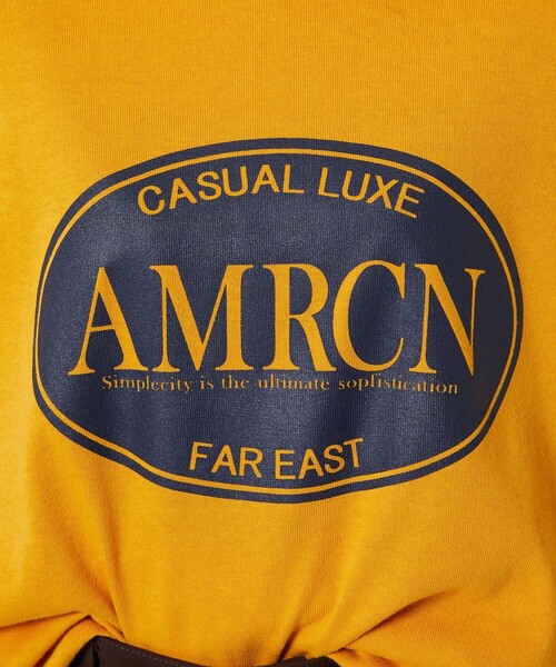 FREAK'S STORE（フリークスストア）の「Americana × FREAK'S STORE/アメリカーナ 別注フットボールTシャツ（Tシャツ/カットソー・レディース・ホワイト/イエロー/ダークグレー・ﾌﾘ-）」の7枚目の写真