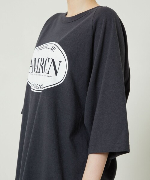 FREAK'S STORE（フリークスストア）の「Americana × FREAK'S STORE/アメリカーナ 別注フットボールTシャツ（Tシャツ/カットソー・レディース・ホワイト/イエロー/ダークグレー・ﾌﾘ-）」の14枚目の写真