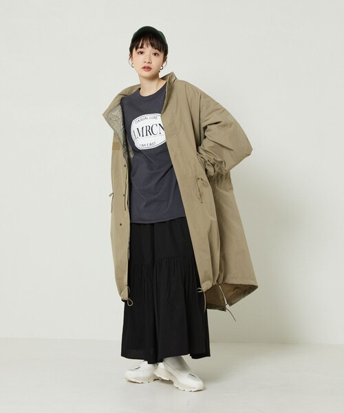 FREAK'S STORE（フリークスストア）の「Americana × FREAK'S STORE/アメリカーナ 別注フットボールTシャツ（Tシャツ/カットソー・レディース・ホワイト/イエロー/ダークグレー・ﾌﾘ-）」の20枚目の写真