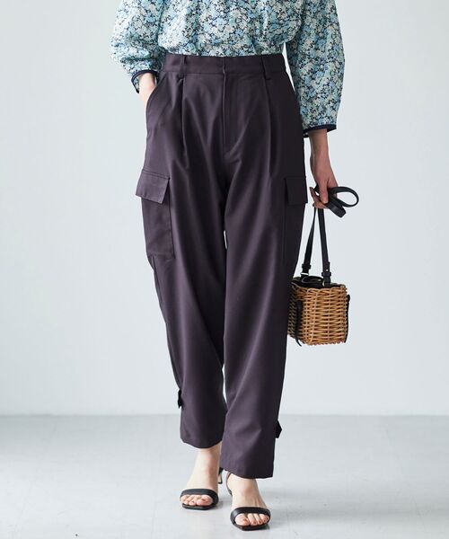 le.coeur blanc（ルクールブラン）の「2wayヘムカーゴパンツ（カーゴパンツ・レディース・ネイビー/カーキオリーブ・38/36）」の19枚目の写真