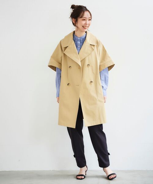 le.coeur blanc（ルクールブラン）の「2wayヘムカーゴパンツ（カーゴパンツ・レディース・ネイビー/カーキオリーブ・38/36）」の7枚目の写真