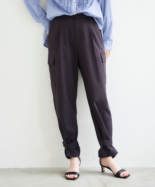 le.coeur blanc（ルクールブラン）の「2wayヘムカーゴパンツ（カーゴパンツ・レディース・ネイビー/カーキオリーブ・38/36）」の3枚目の写真