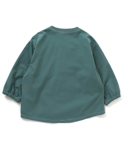 BREEZE(ブリーズ)の「ノーカラーシャツジャケット(ノーカラージャケット・キッズ・カーキ/インディゴブルー/マスタード・90/80/100/110/120/140/130)」の10枚目の写真