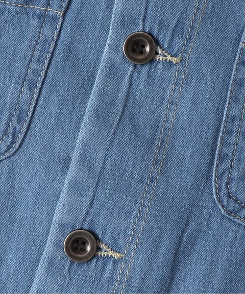 BREEZE(ブリーズ)の「ノーカラーシャツジャケット(ノーカラージャケット・キッズ・カーキ/インディゴブルー/マスタード・90/80/100/110/120/140/130)」の22枚目の写真