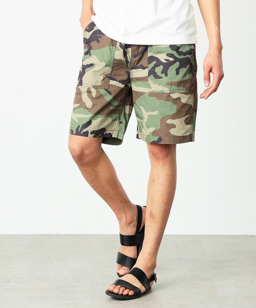 Alpha Industries（アルファインダストリーズ）の「綿麻イージーベーカーショーツ（カーゴパンツ・メンズ・ウッドランド・LARGE/MEDIUM/X-LARGE）」の2枚目の写真