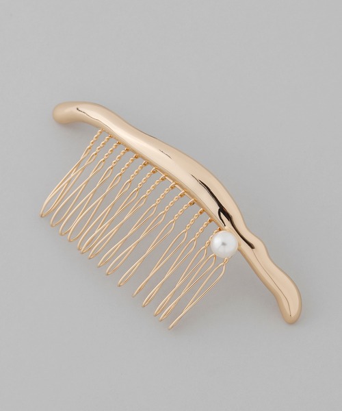 ANEMONE（アネモネ）の「パールポイントメタルコーム（その他ヘアアクセサリー・レディース・シルバー/ゴールド・FREE）」の3枚目の写真