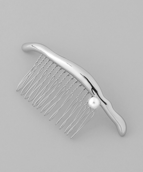 ANEMONE（アネモネ）の「パールポイントメタルコーム（その他ヘアアクセサリー・レディース・シルバー/ゴールド・FREE）」の4枚目の写真