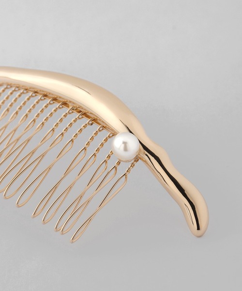 ANEMONE（アネモネ）の「パールポイントメタルコーム（その他ヘアアクセサリー・レディース・シルバー/ゴールド・FREE）」の5枚目の写真