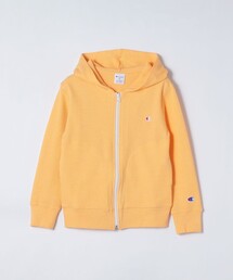 Champion: ジップ フーディー ワッフル シャツ<KIDS>