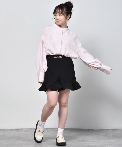 ems excite（エムズエキサイト）の「ストライプシャツ（シャツ/ブラウス・レディース・イエロー/グリーン/ピンク・FREE）」の12枚目の写真