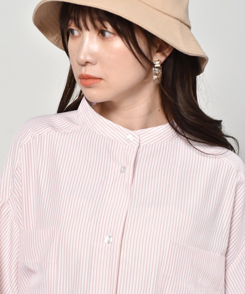 ems excite（エムズエキサイト）の「ストライプシャツ（シャツ/ブラウス・レディース・イエロー/グリーン/ピンク・FREE）」の18枚目の写真