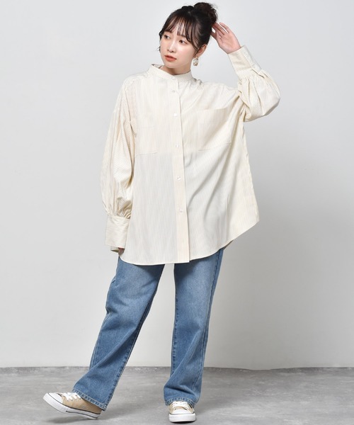 ems excite（エムズエキサイト）の「ストライプシャツ（シャツ/ブラウス・レディース・イエロー/グリーン/ピンク・FREE）」の22枚目の写真