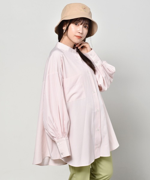 ems excite（エムズエキサイト）の「ストライプシャツ（シャツ/ブラウス・レディース・イエロー/グリーン/ピンク・FREE）」の14枚目の写真