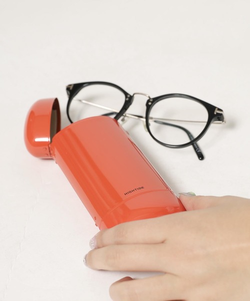 HIGHTIDE（ハイタイド）の「HIGHTIDE/ハイタイド スチールメガネケース ペンケース 2026年春夏（メガネ・メンズ・シルバー/ベージュ/カーキ/ホワイト/レッド/ブラック・ONE SIZE）」の5枚目の写真