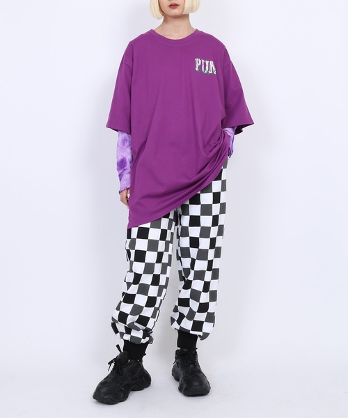 PUNYUS(プニュズ)の「GANGビッグTシャツ(Tシャツ/カットソー・レディース・パープル/ホワイト/ブラック・4/3)」の6枚目の写真