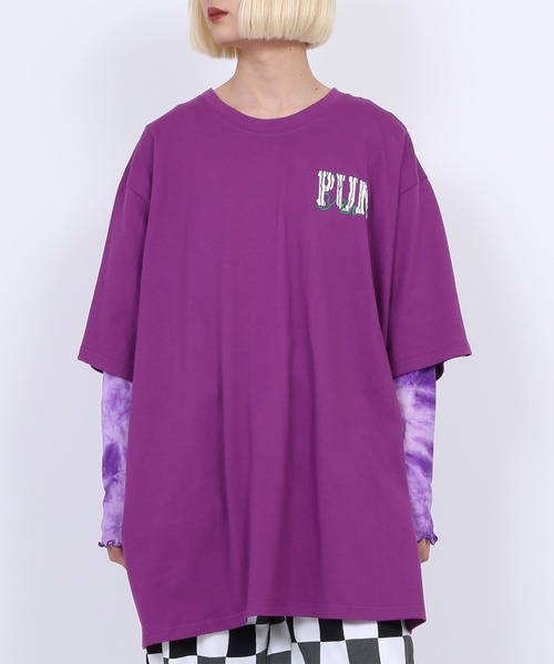 PUNYUS(プニュズ)の「GANGビッグTシャツ(Tシャツ/カットソー・レディース・パープル/ホワイト/ブラック・4/3)」の19枚目の写真
