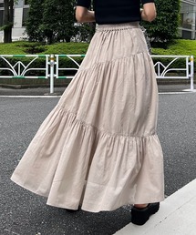 PAGEBOY | コットンボイルティアードスカート(スカート)