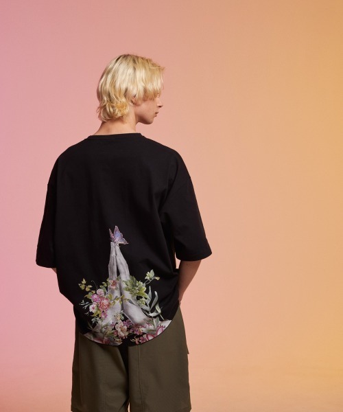 rehacer（レアセル）の「rehacer : Re-Pray on Wide Body / リプレイ オン ワイド ボディー（Tシャツ/カットソー・メンズ・ホワイト/ブラック/ベージュ/ネイビー・SMALL/MEDIUM/LARGE/X-LARGE）」の7枚目の写真