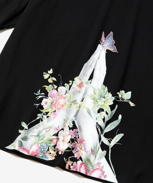 rehacer（レアセル）の「rehacer : Re-Pray on Wide Body / リプレイ オン ワイド ボディー（Tシャツ/カットソー・メンズ・ホワイト/ブラック/ベージュ/ネイビー・SMALL/MEDIUM/LARGE/X-LARGE）」の6枚目の写真