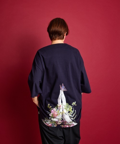 rehacer（レアセル）の「rehacer : Re-Pray on Wide Body / リプレイ オン ワイド ボディー（Tシャツ/カットソー・メンズ・ホワイト/ブラック/ベージュ/ネイビー・SMALL/MEDIUM/LARGE/X-LARGE）」の22枚目の写真