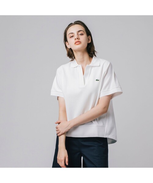 LACOSTE（ラコステ）の「スキッパーネック裾リブポロシャツ