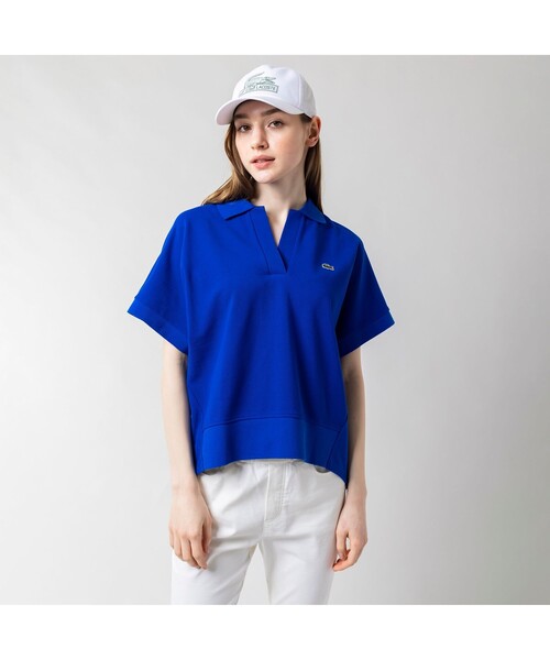 LACOSTE（ラコステ）の「スキッパーネック裾リブポロシャツ