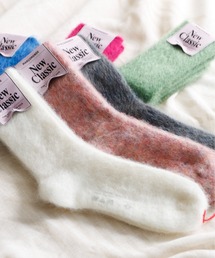 And A | MARCOMONDE マルコモンド / mohair ribbed socks モヘアリブソックス / 84N3_1MO-20C(ソックス/靴下)