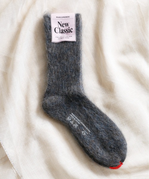 And A(アンドエー)の「MARCOMONDE マルコモンド / mohair ribbed socks モヘアリブソックス / 84N3_1MO-20C(ソックス/靴下・レディース・ピンク系その他/ピンク/ライトグリーン/アイボリー/ブルー/グレー系その他・WOMENS)」の2枚目の写真