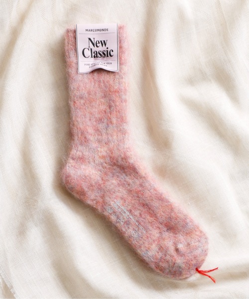 And A(アンドエー)の「MARCOMONDE マルコモンド / mohair ribbed socks モヘアリブソックス / 84N3_1MO-20C(ソックス/靴下・レディース・ピンク系その他/ピンク/ライトグリーン/アイボリー/ブルー/グレー系その他・WOMENS)」の6枚目の写真