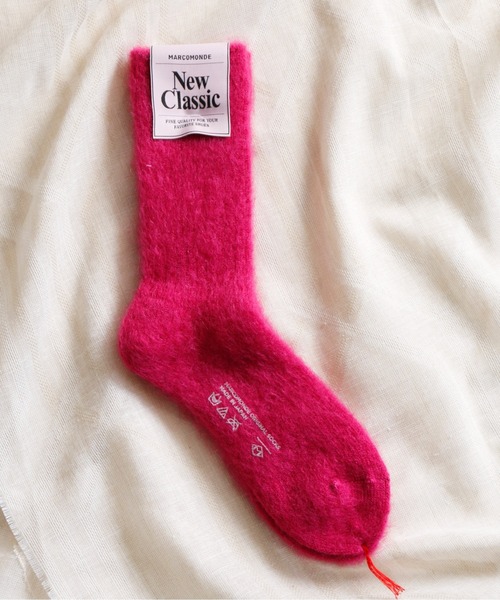 And A(アンドエー)の「MARCOMONDE マルコモンド / mohair ribbed socks モヘアリブソックス / 84N3_1MO-20C(ソックス/靴下・レディース・ピンク系その他/ピンク/ライトグリーン/アイボリー/ブルー/グレー系その他・WOMENS)」の5枚目の写真