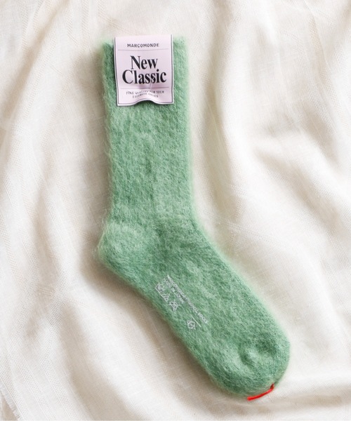 And A(アンドエー)の「MARCOMONDE マルコモンド / mohair ribbed socks モヘアリブソックス / 84N3_1MO-20C(ソックス/靴下・レディース・ピンク系その他/ピンク/ライトグリーン/アイボリー/ブルー/グレー系その他・WOMENS)」の3枚目の写真