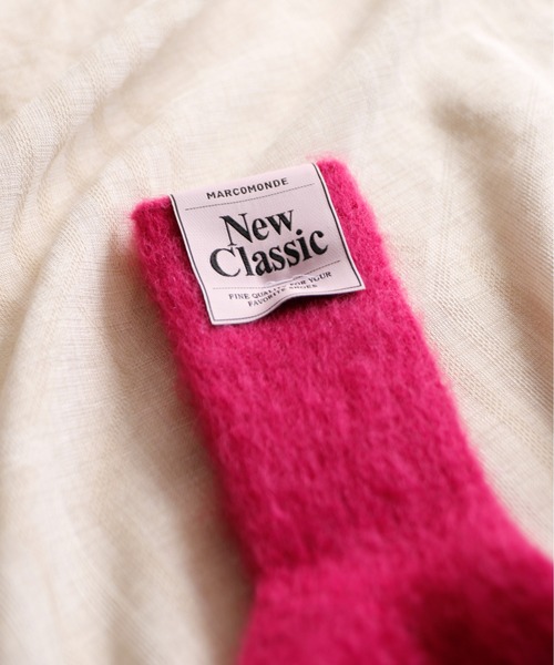 And A(アンドエー)の「MARCOMONDE マルコモンド / mohair ribbed socks モヘアリブソックス / 84N3_1MO-20C(ソックス/靴下・レディース・ピンク系その他/ピンク/ライトグリーン/アイボリー/ブルー/グレー系その他・WOMENS)」の8枚目の写真