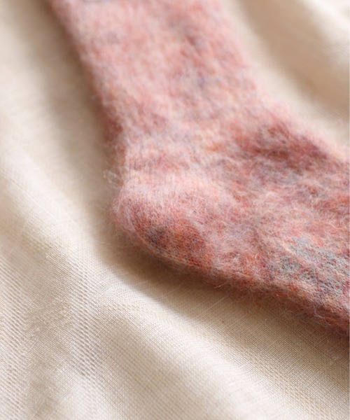 And A(アンドエー)の「MARCOMONDE マルコモンド / mohair ribbed socks モヘアリブソックス / 84N3_1MO-20C(ソックス/靴下・レディース・ピンク系その他/ピンク/ライトグリーン/アイボリー/ブルー/グレー系その他・WOMENS)」の17枚目の写真
