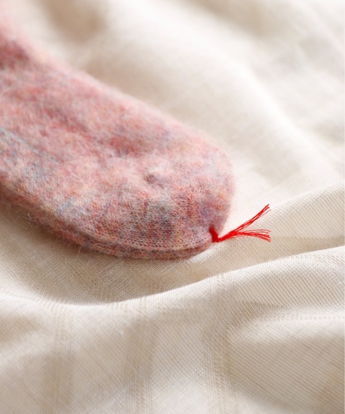 And A(アンドエー)の「MARCOMONDE マルコモンド / mohair ribbed socks モヘアリブソックス / 84N3_1MO-20C(ソックス/靴下・レディース・ピンク系その他/ピンク/ライトグリーン/アイボリー/ブルー/グレー系その他・WOMENS)」の19枚目の写真