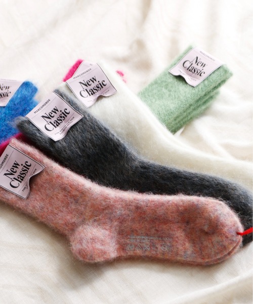And A(アンドエー)の「MARCOMONDE マルコモンド / mohair ribbed socks モヘアリブソックス / 84N3_1MO-20C(ソックス/靴下・レディース・ピンク系その他/ピンク/ライトグリーン/アイボリー/ブルー/グレー系その他・WOMENS)」の7枚目の写真